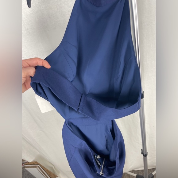 NBD X The Naven Twins Blue Mini Halter Cut-Out Dress Size Medium (6-8) NWT - Picture 9 of 12